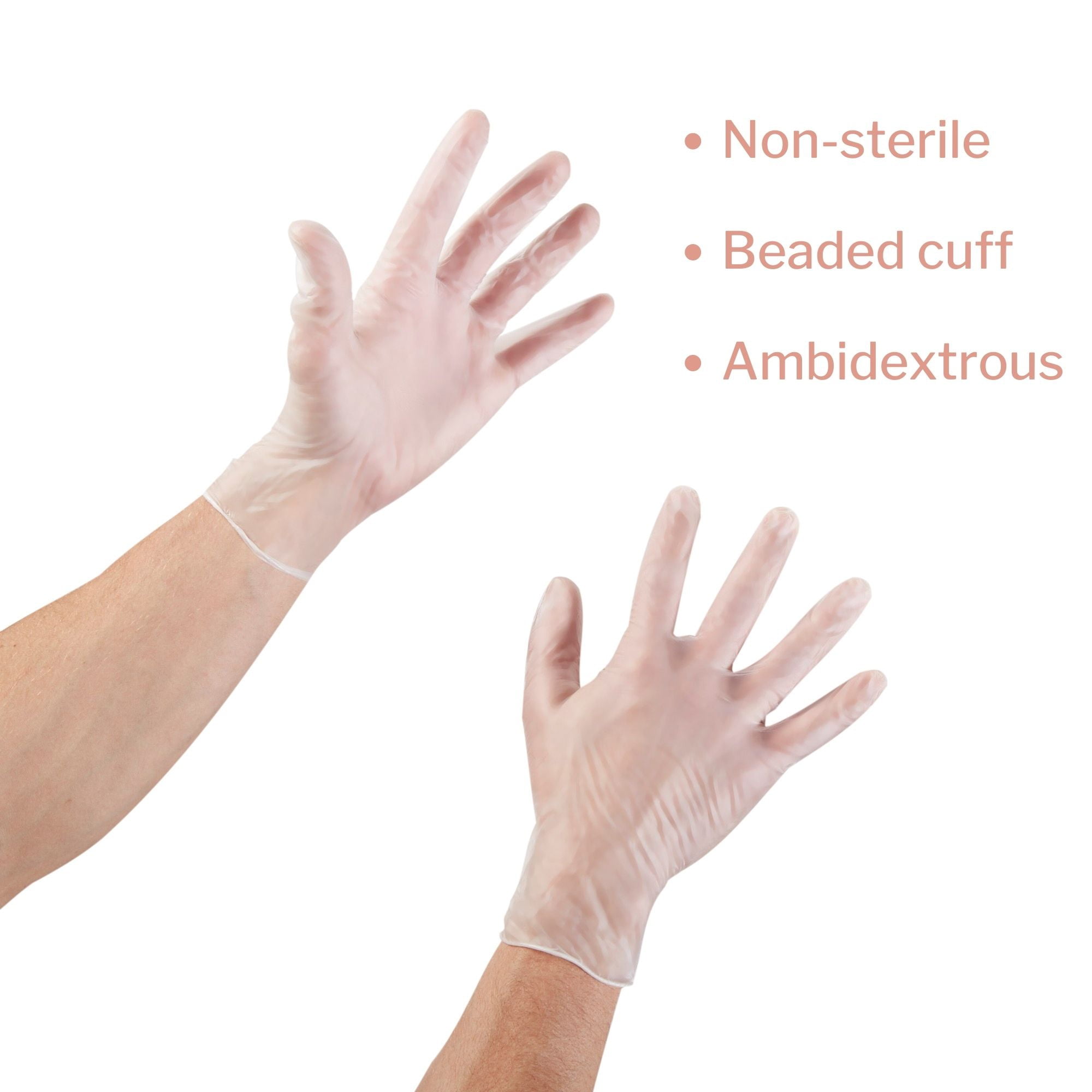 McKesson Vinyl Exam Gloves, Powder-Free, Disposable Medical Glove - XL, 100 Count, 10 Boxes, 1000 Total