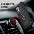 thumbnail image 6 of Jiahe Cover For Motorola Moto G Stylus 5G'2022)(6.8 inch,Slim Shockproof with Degree Rotation Ring Stand,Magnetic Car Mount Ring Holder,Heavy Duty Hard Phone Case,Black, 6 of 7