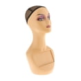 thumbnail image 4 of HILABEE Female Mannequin Head with Mesh Cap Accessories Practical Jewelry Stand 19" Tall F, 4 of 9