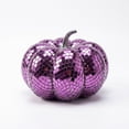 thumbnail image 2 of Fall Decor Halloween Retro Mirror Glass Disco Pumpkin Decor Sparkling Light Reflecting Tabletop Centerpiece Glass Tile Pumpkin Ornament for Mantel Window Party, 2 of 6