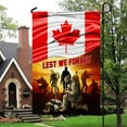 thumbnail image 2 of FLAGWIX US Flag - Lest We Forget Veteran Remembrance Poppy Canadian Flag THB3691Fv1 - Garden Flag (11.5" x 17.5"), 2 of 2