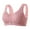 Pink, variant on Bras for Women Full Coverage Lace Front Button Shaping Cup Adjustable Shoulder Strap Large Size Comfortable Push Up Bra