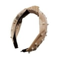 thumbnail image 1 of Diadema con nudo torcido Minnieouse diadema de perlas elegante Beige AP010010-04B, 1 of 6