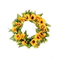 thumbnail image 5 of Shenmeida Sunflower Wreath 18 Inches, Artificial Autumn Wreath for Front Door, Wreath for Thanks Giving Day, Festival Celebration Party, Farmhouse, 5 of 6