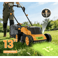 thumbnail image 6 of Gewol 20V 13" Cordless Lawn Mower, Push Mower 5-Position Height Adjustment Ultralight with 2×4.0Ah Batteries & Fast Charger, 6 of 12
