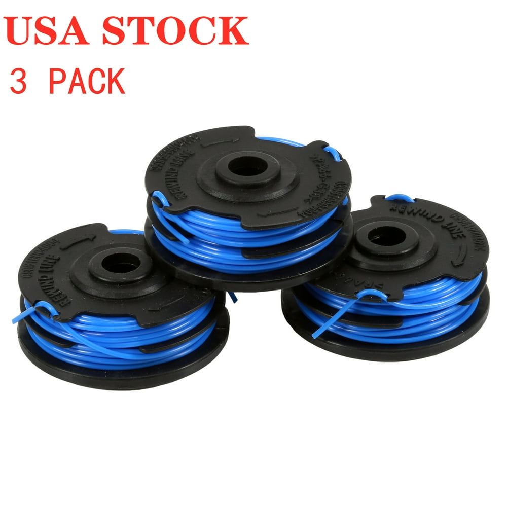 0.065Inch Dual Line String Trimmer Replacement Spool 3Pack for Ryobi