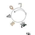 thumbnail image 2 of Delight Jewelry Resin Panda Bear Best Friends Multi-Colored Crystal Love Charm Bracelet, 2 of 5