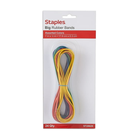 Staples Oversized Rubber Bands 72/Carton ST28628/28628VS