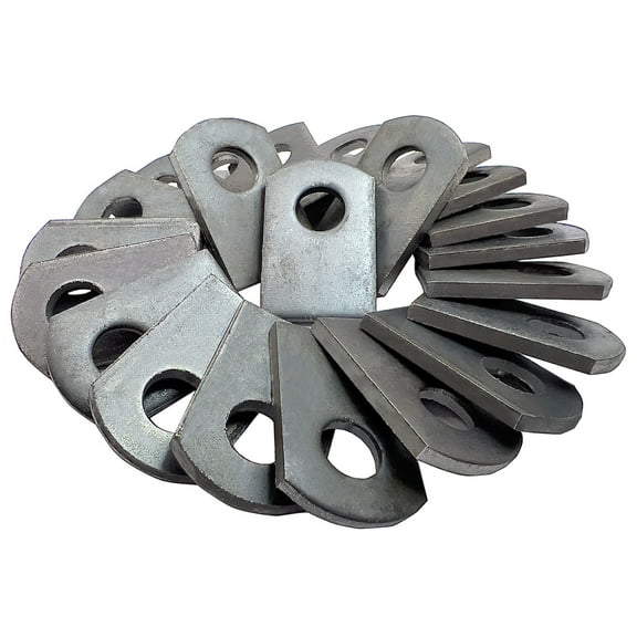 50 Pack - Welding Tabs Metal Weld On Steel Tab 1" x 1-1/2" x 1/8" - Heavy Duty