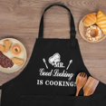 thumbnail image 4 of Funny Grilling Aprons for Men, Black Grilling Cooking Barbecue Apron for Men Funny, Adjustable Grill Apron with Pockets for Dad Husband Kitchen Cooking Baking BBQ, 4 of 6