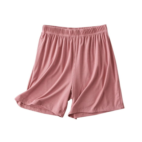 DAFPZW Womens Pajama Shorts Ice Silk Soft Sleepwear Bottoms Lightweight Elastic Waist Loungewear Comfortable and Breathable