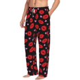 thumbnail image 6 of Gukieu lips and hearts Print Men's Home Trousers, Elastic Drawstring Home Pajamas Clothing Suitable for Adult Men-Small, 6 of 6