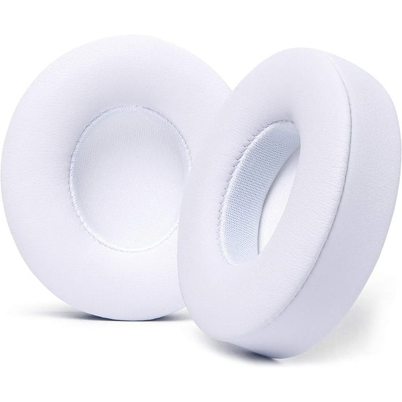Extra Thick Replacement Ear Pads - Ear Cushions Kit Memory Foam Earpads Cushion Cover for Beats Studio 2.0 Wired/Wireless B0500 / B0501 & Beats Studio 3.0, 2 Pieces (White)