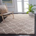 thumbnail image 2 of SAFAVIEH Hudson Jaye Plush Geometric Shag Area Rug, Beige/Ivory, 5'1" x 7'6", 2 of 8