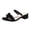Slipper - Black, variant on Dressy Sandals for Women Elegant Low Block Heel Slip On Mules Open Toe Suede Bow Strap Evening Party Shoes Chic Wedding Guest Footwear Daily Stylish Slides