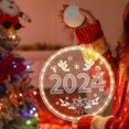 thumbnail image 2 of Guirnalda de luces LED navideñas de 2024 luces colgantes alimentadas por batería para dormitorio, sala de estar, restaurante, ambiente navideño, 2 of 5