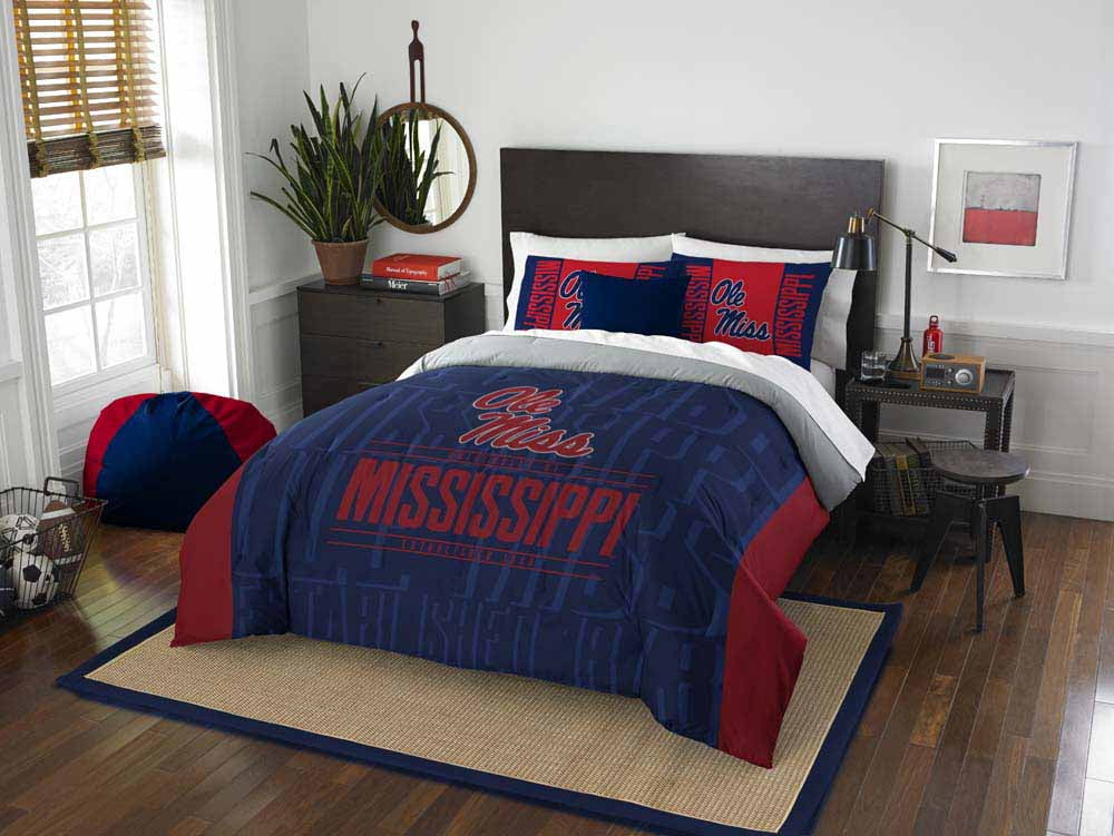 Ncaa Ole Miss Rebels Modern Take Bedding Comforter Set Com