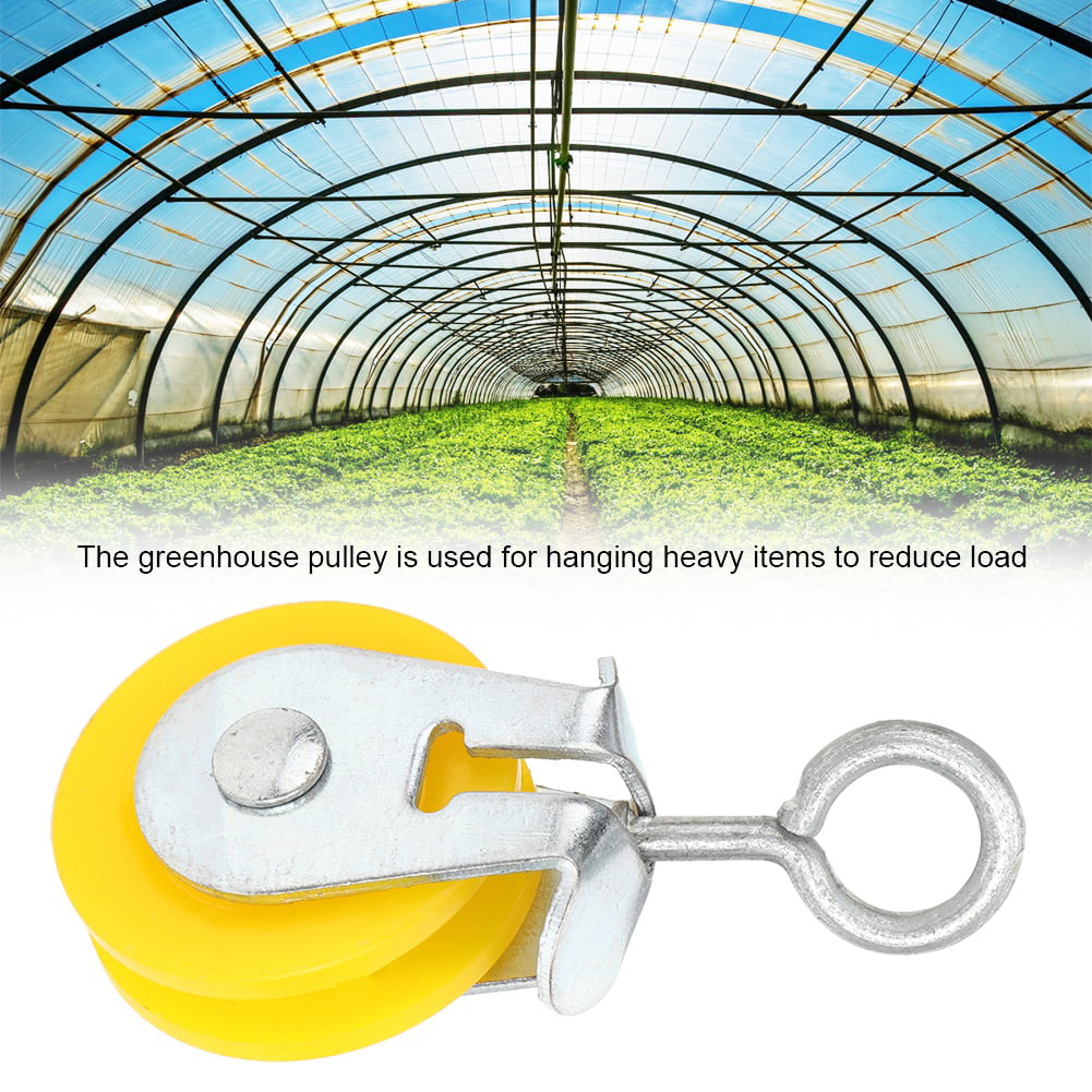 Waterproof Hanger Pulley Practical High Temperature White Pulley Farm Accessories Agriculture for Farm Tool Livestock Farm