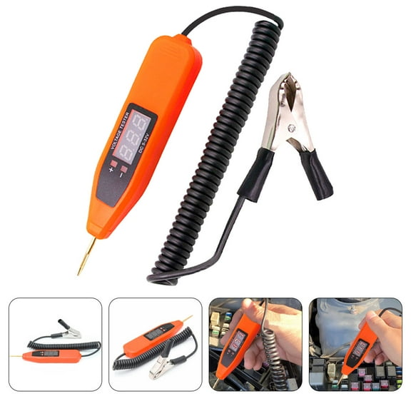 IBASETOY Auto Fuse Tester Digital Circuit Tester ABS for Vehicle Maintenance 1Set
