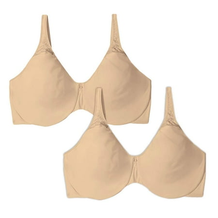

2 Pack Soft Taupe Bali Minimizing Bra Underwire Comfort 3385