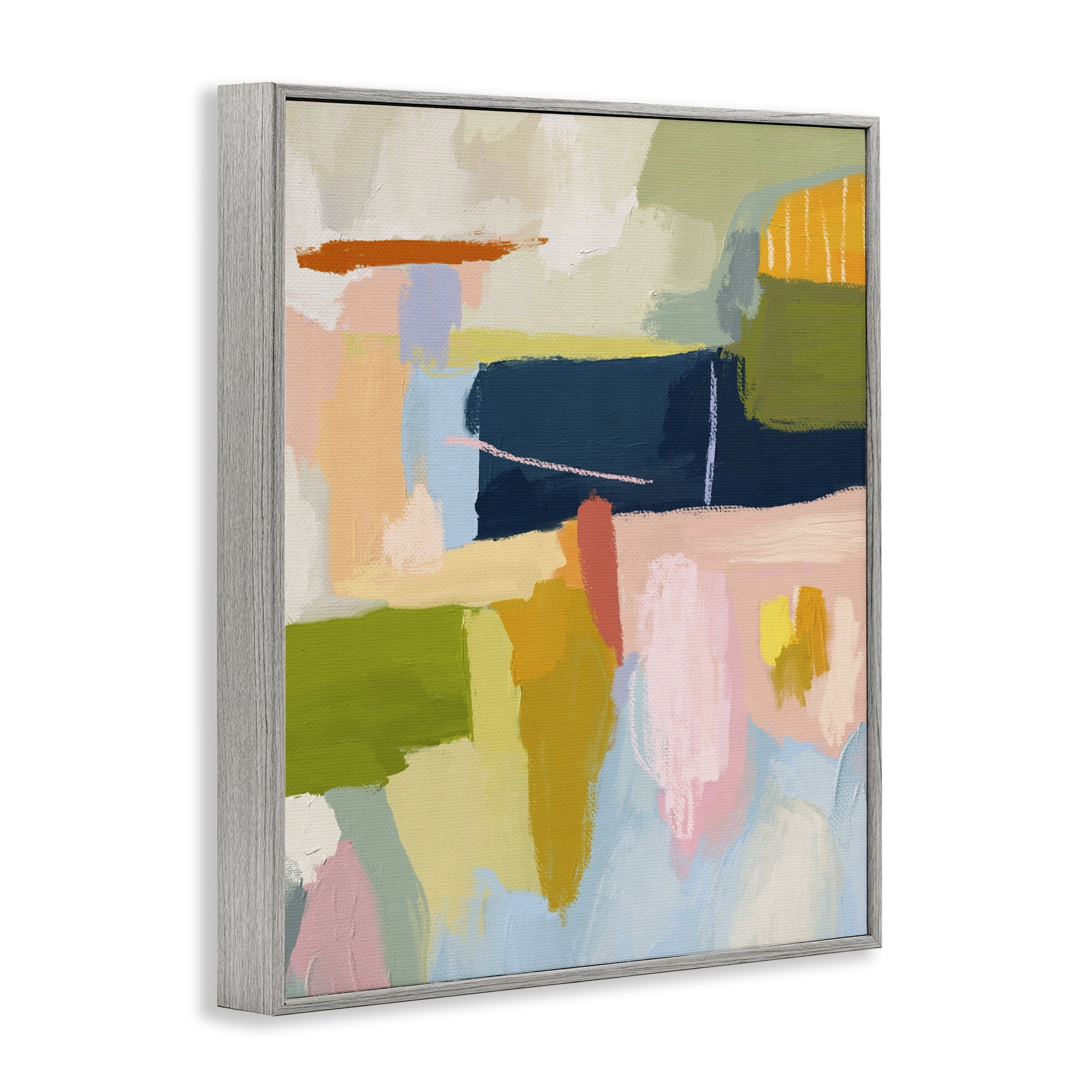 Stupell Industries Pastel Wonder Smattering Gray Framed Giclee Art, design by Lisa Nohren