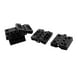 thumbnail image 1 of 5 Piezas de bisagra de puerta de armario de muebles plegables de plástico rectangular 40mmx40mm, 1 of 3
