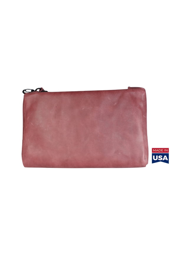 TPK Valuables Pouch - Burgundy Red, Full Grain Leather