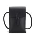 thumbnail image 1 of Bolso inclinado de cuero suave retro de hombro casual para mujer bolso vertical para teléfono móvil de PU, 1 of 5
