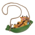 thumbnail image 6 of Cow Playing Guitar Garden Statue Vivid Cute Hanging Resin Cattle Sculpture Art Decoration for Lawn Patio Courtyard Yellow Cow, 6 of 8