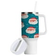 thumbnail image 2 of 40 Oz Car Handle Water Bottle Water Cup Water Bottle Water Jug Coffee Cup Travel Water Bottle Santa Claus Face, 2 of 8