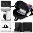 thumbnail image 4 of JOJO Siwa-theme Backpack, Campus style schoolbag Bookbag with Adjustable Shoulder Straps And Large Zip Compartment, Unisex Travel Bags., 4 of 6