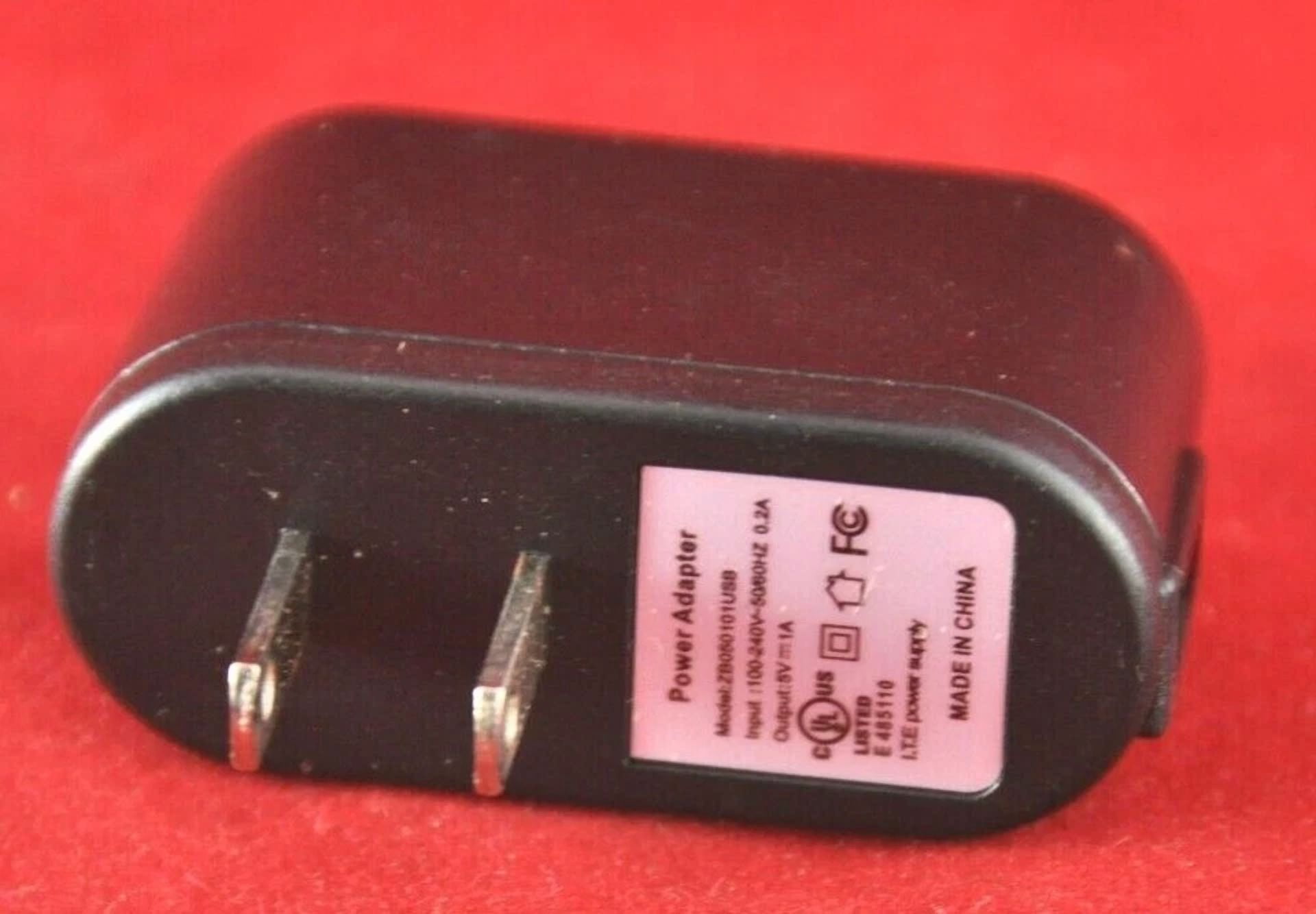 FLINT- 5-Pack 5V 1A 1000Ma Wall Ac Usb Adapter Cell Phone Charger 100-240 Vac Us Seller