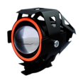 thumbnail image 2 of Faro LED genérico para motocicleta, lámpara de conducción para motocicleta, modificación de aluminio Rojo, 2 of 8