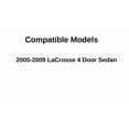 thumbnail image 3 of Driver Left Side Front Door Window Door Glass Laminated Compatible with Buick Lacrosse 4 Door Sedan 2005-2009 Models, 3 of 8