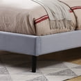 thumbnail image 3 of Furniture of America Frohm Flannelette Platform Bed, Queen, Light Gray, 3 of 4