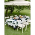 thumbnail image 4 of Outdoor Tablecloths with Umbrella Hole & Zipper, Blueberry Spring Leaves Rectangle Tablecloth 60x120 Inch, Farmhouse Botanical Branches Waterproof Table Cloth, Patio/Pool/Picnic Table Covers, 4 of 8