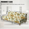thumbnail image 7 of Xoenoiee Sunflower Bee Print Stretch Armless Folding Sofa Slipcover Elastic One Piece Spandex T Cushion Futon Bed Covers Decorative Dust Proof Furniture Protector, 7 of 7
