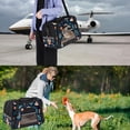 thumbnail image 7 of Christmas Gingerbread Man Premium Fabric Pet Carrier Bag - 900D Oxford Cloth, Sherpa Base, Nylon Webbing - 17x10x11.8 inches - Ideal for Travel and Transport - Comfortable and Stylish Design, 7 of 7