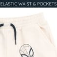 thumbnail image 4 of Marvel Spider-Man Big Boys' 2-Piece Hooded Tee and Shorts Set White Navy, 4 of 6