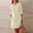 *Beige, variant on ClodeEU Womens Long Sleeve Grewneck Button Front Pocket Dress, Casual Loose Mini Dress Beige,Womens Plus XL