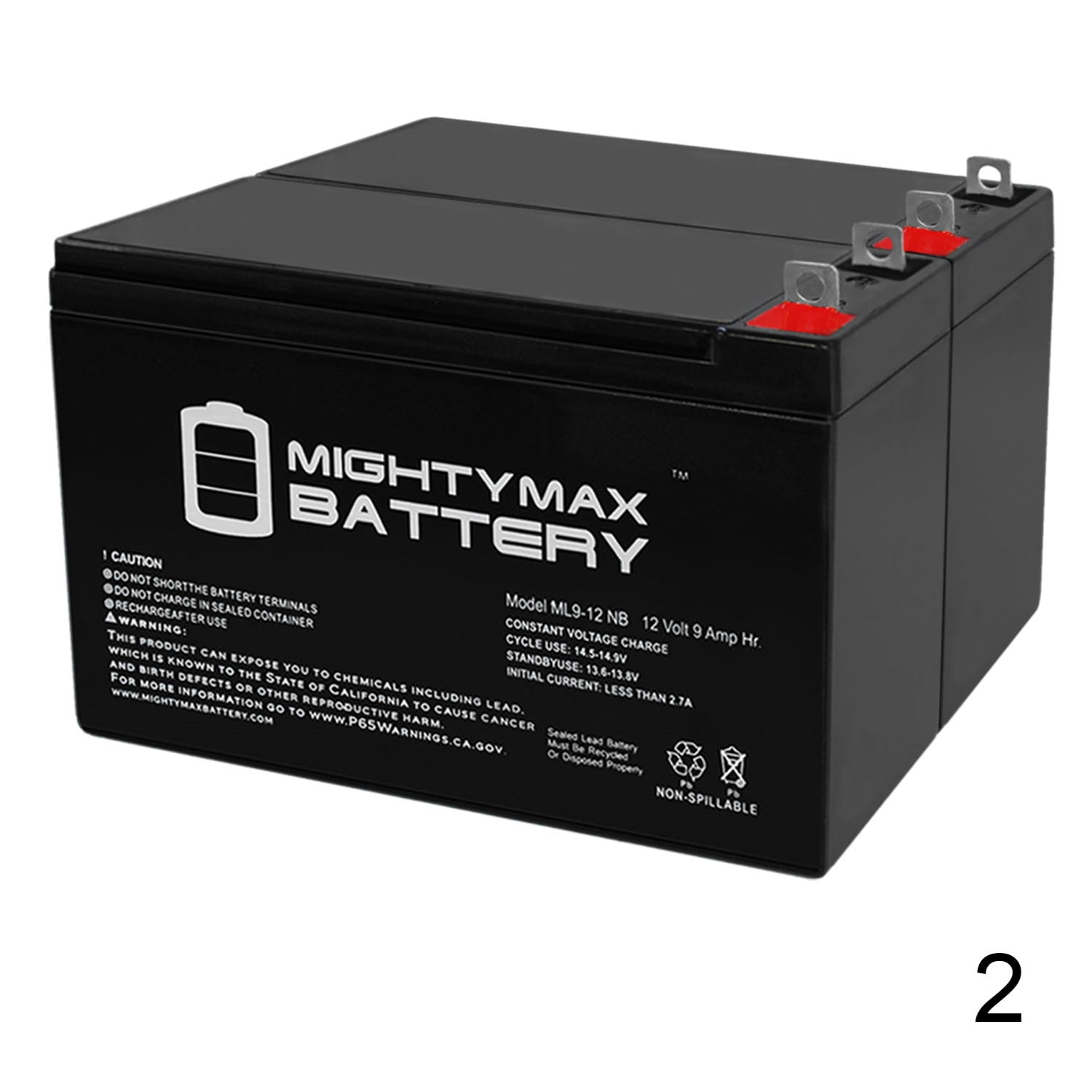 12V 9AH Battery Replaces Generac XG8000 Portable Generators 2 Pack