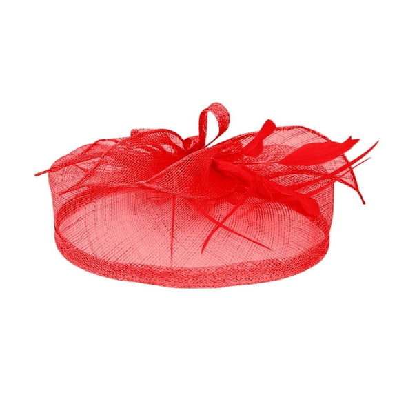 MSJUHEG Tea Party Hats,Feather Hair Clip,Feather Headpiece,Church Hats,Fascinators Hats,Hats Wedding Hats for Suitable Girls Headband A One Size