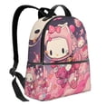 thumbnail image 2 of Lsque Sanrio Pattern Backpack – School Travel Canvas Daypack with Ergonomic Padded Straps, Multiple Compartments & Leather Handle, 2 of 5