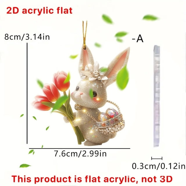 Easter Bunny Color Cute Pendant