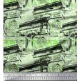 thumbnail image 1 of Soimoi Poly Georgette Tissu texture & monument Architectural Tissu Imprimé par Yard 52 Pouces de Large, 1 of 3