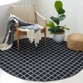 thumbnail image 2 of SAFAVIEH Montauk Jolyon Diamond Cotton Area Rug, Black/Ivory, 8' x 10', 2 of 9