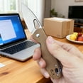 thumbnail image 3 of Home & Daily EDC Folding Utility Knife 8Cr13MoV Stainless Steel Light Cutting Blade G10 Handle Portable Fruit Peeling Tool, 3 of 6