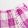 thumbnail image 4 of DHFJKG Women Winter Fuzzy Pajama Plaid Shorts Elastic Drawstring Pyjama Casual Loose Fit Shorts Sleep Cozy Trousers, 4 of 5