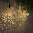thumbnail image 7 of Hanging Solar Lights Outdoor Garden Decor Solar Lantern Waterproof Plastic Moroccan Outdoor Decorations for Patio, 7 of 7