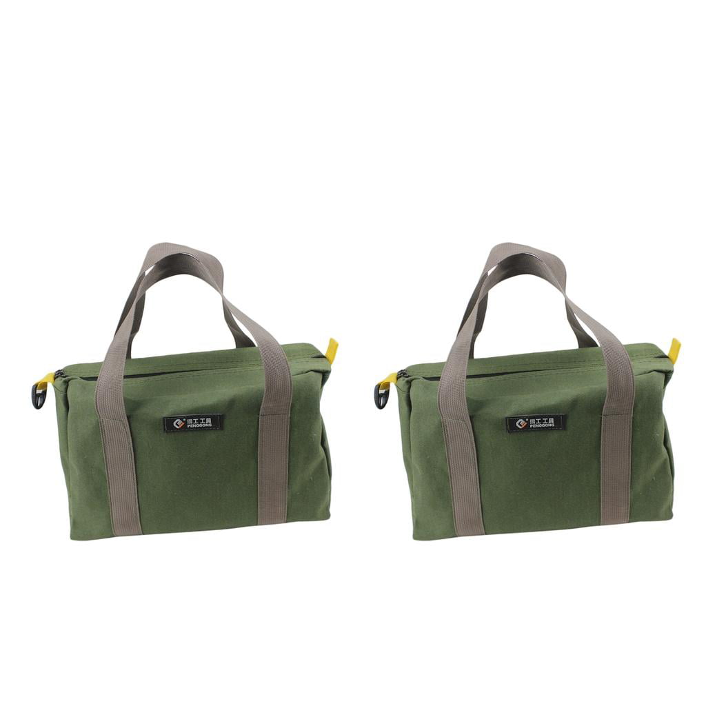 Canvas Tool Bag Green Multi-function Multipurpose Toolkit Storage Tote 